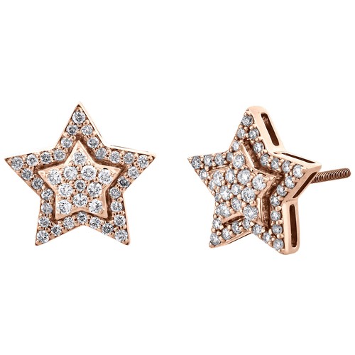 10k rose gold diamant sterne - 10k,