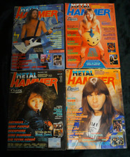 4x METAL HAMMER Hefte 1988 1989 - Metallica/Maiden ohne Poster MUSIK-MAGAZIN 80s