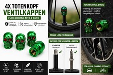 Totenkopf ventilkappen - 4x,