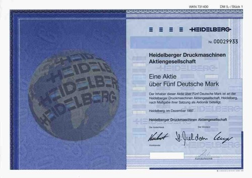 Heidelberger druckmaschinen - heidelberger,