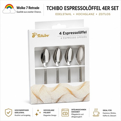 Tchibo espressolöffel 4er set - espressolöffel,