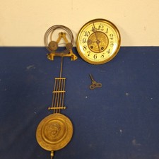 Altes Uhrwerk Lenzkirch für Freischwinger mit Zubehör