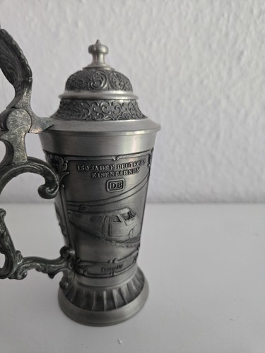 Zinn bierkrug mit deckel war - mit,