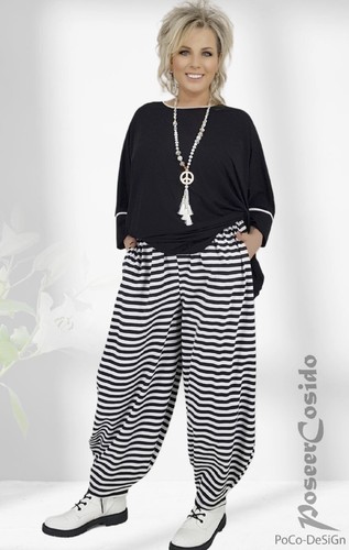 Lagenlook ballon hose schwarz - ballon-hose,
