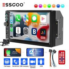 Doppel 2 DIN Autoradio 7 Zoll Carplay Android Auto Bluetooth USB AUX TF Kamera
