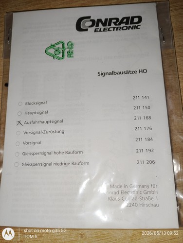 Spur signal bausatz - h0,