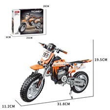 WOMA C0917 Technic Racing Motorcycle Building Set 434 pcs for Kids 6+
