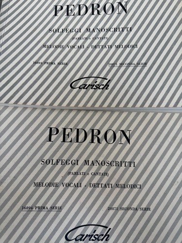 Pedron solfeggi manuskripte - pedron,