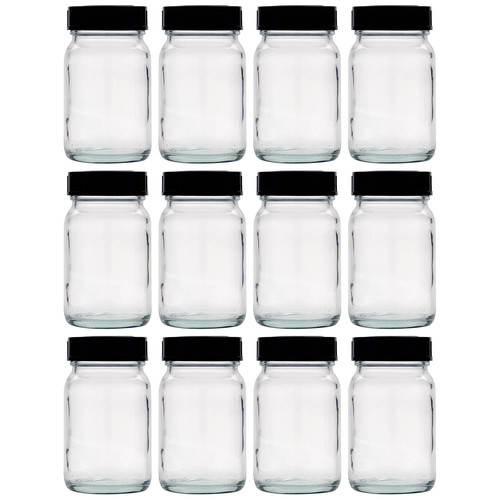 12x 200ml weithalsglas - 12x,