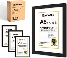 Bilderrahmen din A5 3er-Set – Bilderrahmen A5 Schwarz Economy 3er-Set