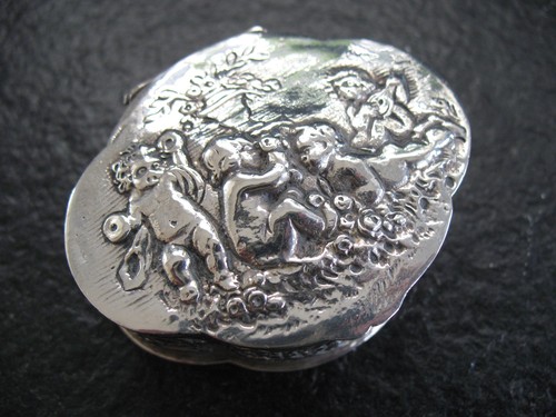 Pillendose silber 800 ludwig - pillendose,