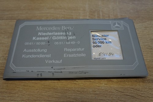 Mercedes benz scheckheft - mercedes,