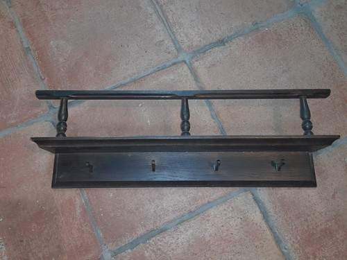 Garderobe holz mit hutablage - hutablage, 4