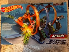 Rennbahn für Match-Box-Autos, gebraucht - im Originalkarton