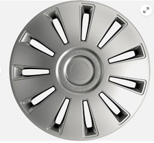 Satz Rad Kappe Deckel Zierblende  15 Zoll Petex Mythos Silber