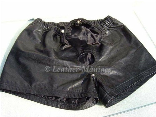 Leder shorts boxer kurze - leder,