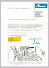 Schreiben 1968 Bizerba Waagen Schneidemaschinen Fabrik Kothöfer Arnsberg GV KD