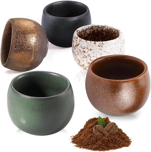 Steingut espressotassen set 5 - espressotassen,