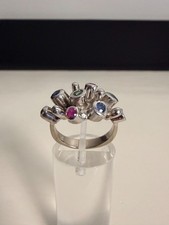 585 Weißgold Designer Ring