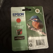 Original Epson T1597 red rot Eisvogel Stylus Photo Foto R2000 ----------- o.V.