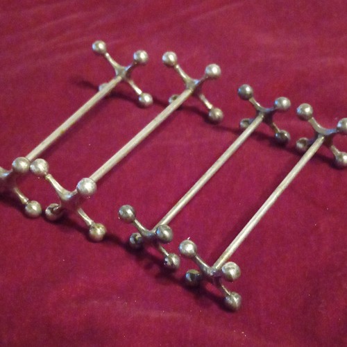 Messerbänkchen metall silber - messerbänkchen,