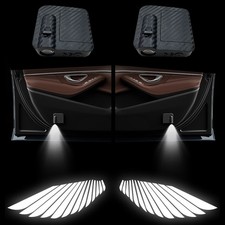 2 Stück Auto-LED-Türlichtprojektoren Logo Angel Wings Auto Wireless Willkommen