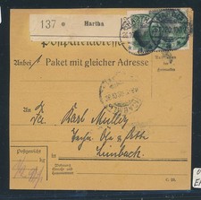 115805) Paketkarte 1920 ab
