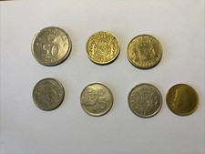 7 Stück verschiedene Münzen spanische Peseten, Spanien Peseta￼ ￼ Dachbodenfund