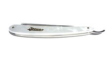 DOVO Rasiermesser traditionelles Messer Rasierer für Nassrasur Perlmutoptik