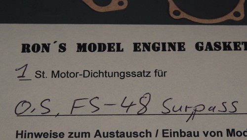 Gasket kit for model engine - gasket-kit,