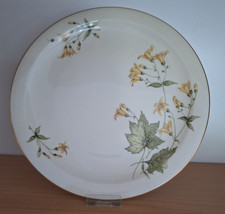 Speiseteller  25 cm Krautheim Selb Bavaria Glockenblume Ackerwinde Goldrand K&A