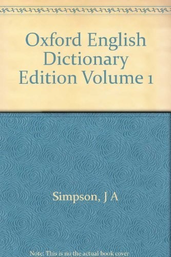 Oxford english dictionary - oxford,