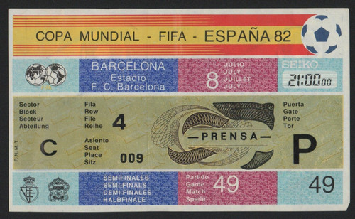 Spanien 1982 halbfinale - wm,