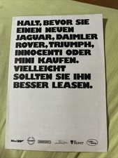 Leyland Mini Triumph Jaguar Innocenti Rover Austin Prospekt