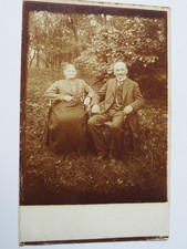alte Karte Frau und Mann. Opa Oma  1926