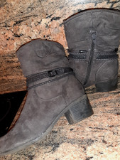  Leder- Stiefelette  Gr.39  warm gefüttert