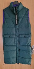 The Jogg Concept  Damen Lange Daunenweste Gesteppt Warm Grün Gr. S / M wie Neu