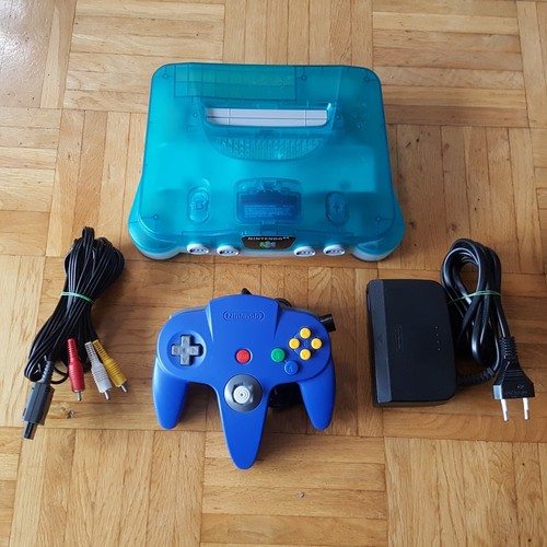 Nintendo transparent blau - nintendo, 64