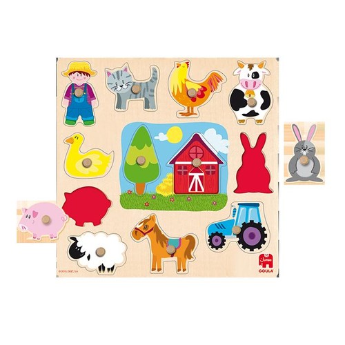 Goula holzpuzzle silhouetten - goula,