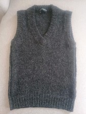 Dolce & Gabbana damen pullunder grau wolle alpaka