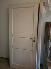 2 Zimmertüren mit Zarge, Holz, gekelkt, mit Türklinken, nur Selbstabholer