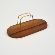 Vintage Teak Stiftablage - Briefhalter - alte Schreibtischablage - Midcentury