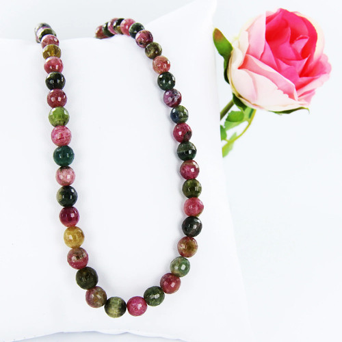 Turmalin collier facettierte - turmalin-collier,,