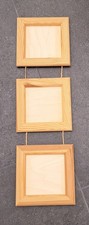 3er Set Bilderrahmen Holz Leisten und Rückwand für die Kreativität