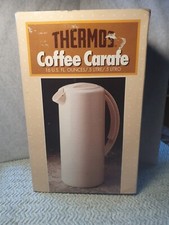 Vintage Thermoskanne Kaffee Karaffe Flachmann halber Liter unbenutzt 70er Jahre Picknick Requisite