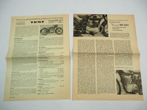Triumph bdg 250 motorrad - triumph,