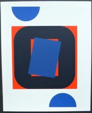 Georg Karl Pfahler  Original - Siebdruck - Farbserigrafie 1975 " FORMATIV "