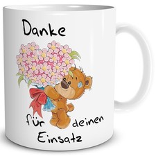 Kaffeetasse Danke lustig mit