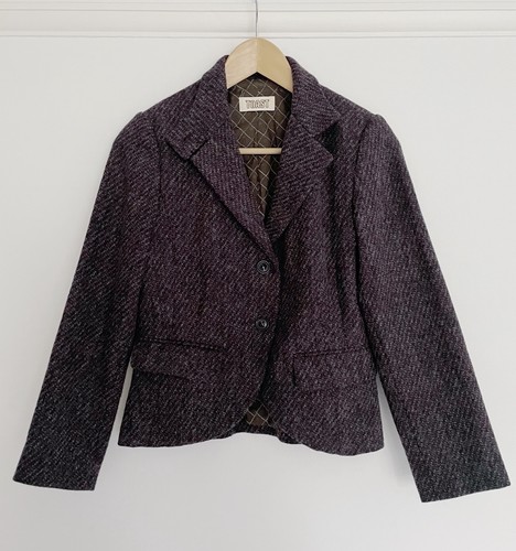 Toast wool tweed fitted - wool,