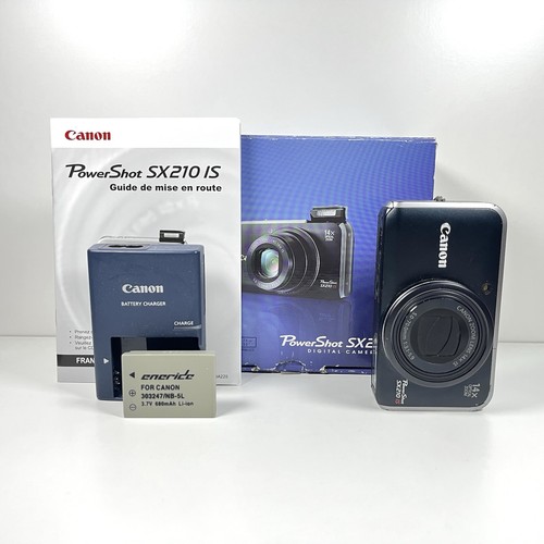 Canon powershot sx210 boxed - is,